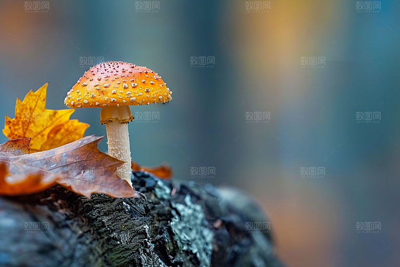 菌菇新鲜蘑菇摄影图