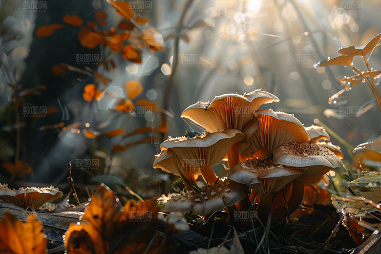 菌菇采菌子山林摄影图