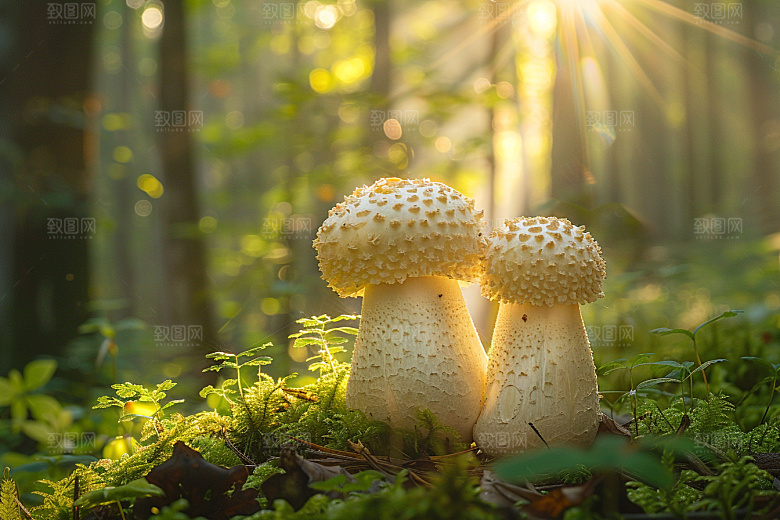 菌菇采菌子山野摄影图