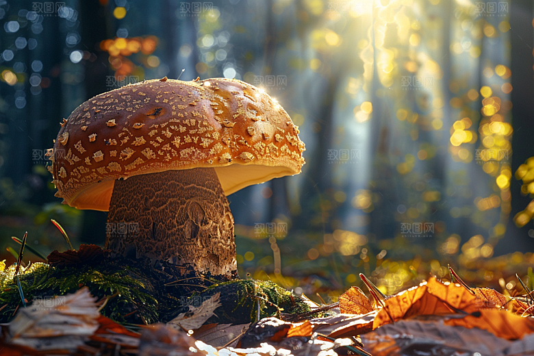 菌菇山林美食摄影图