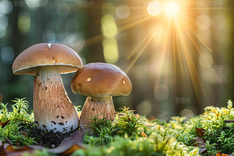 菌菇美味山野摄影图