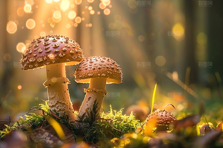 菌菇食用菌蘑菇摄影图