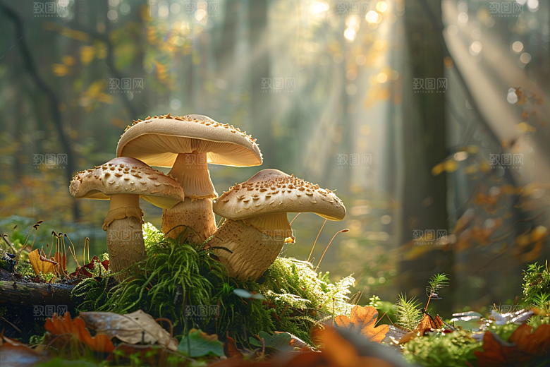 菌菇采菌子山林摄影图