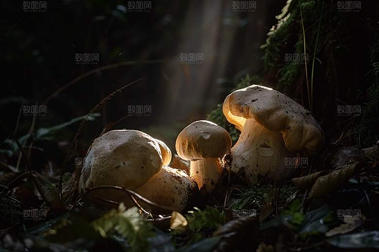 菌菇鲜味高清摄影图
