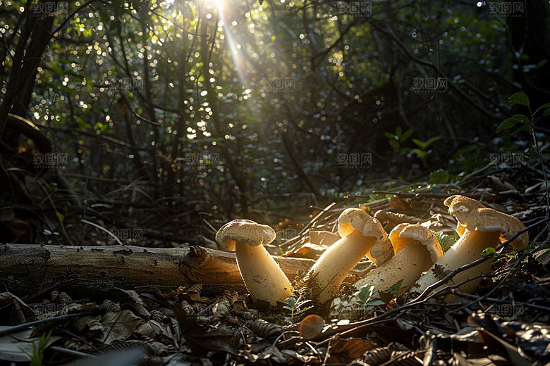 菌菇山野山珍摄影图