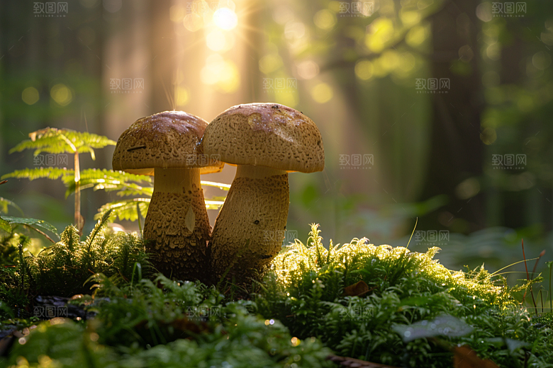 菌菇山珍食材摄影图
