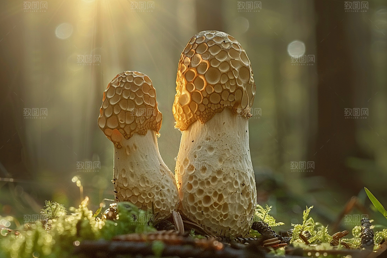 菌菇美食食材摄影图