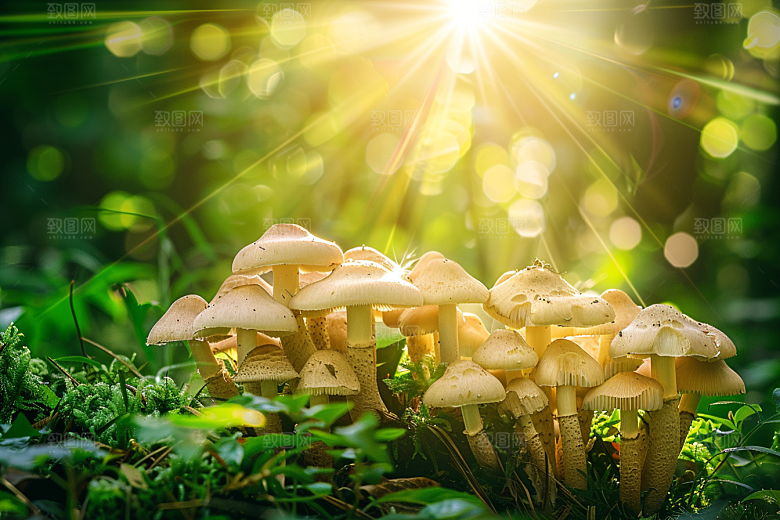 菌菇云南山林摄影图