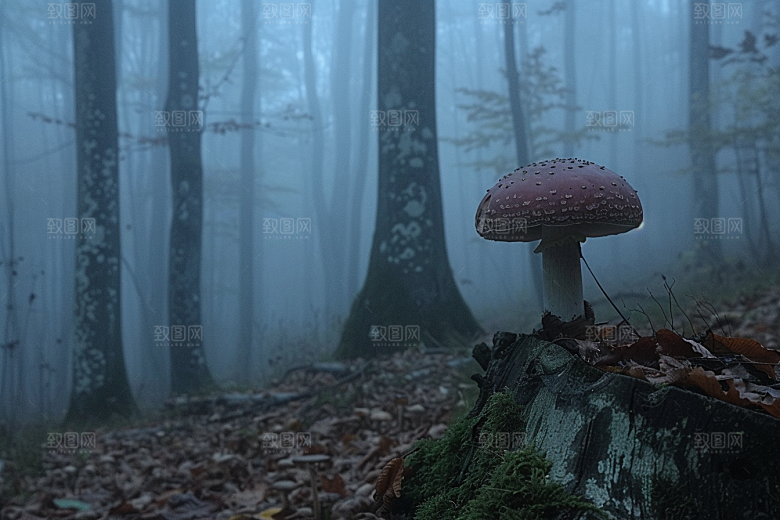 菌菇食材山珍摄影图