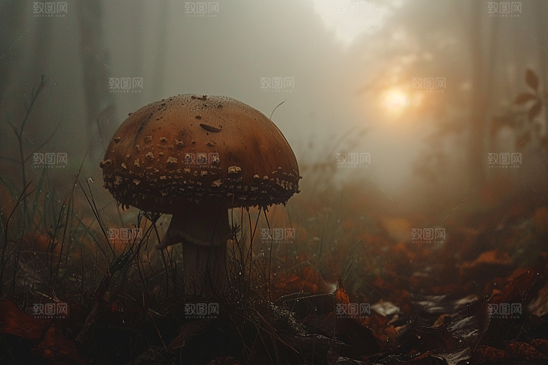 菌菇高清菌类摄影图