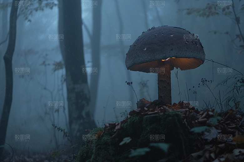 菌菇鲜味山珍摄影图