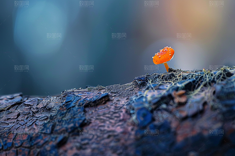 菌菇采菌子山林摄影图