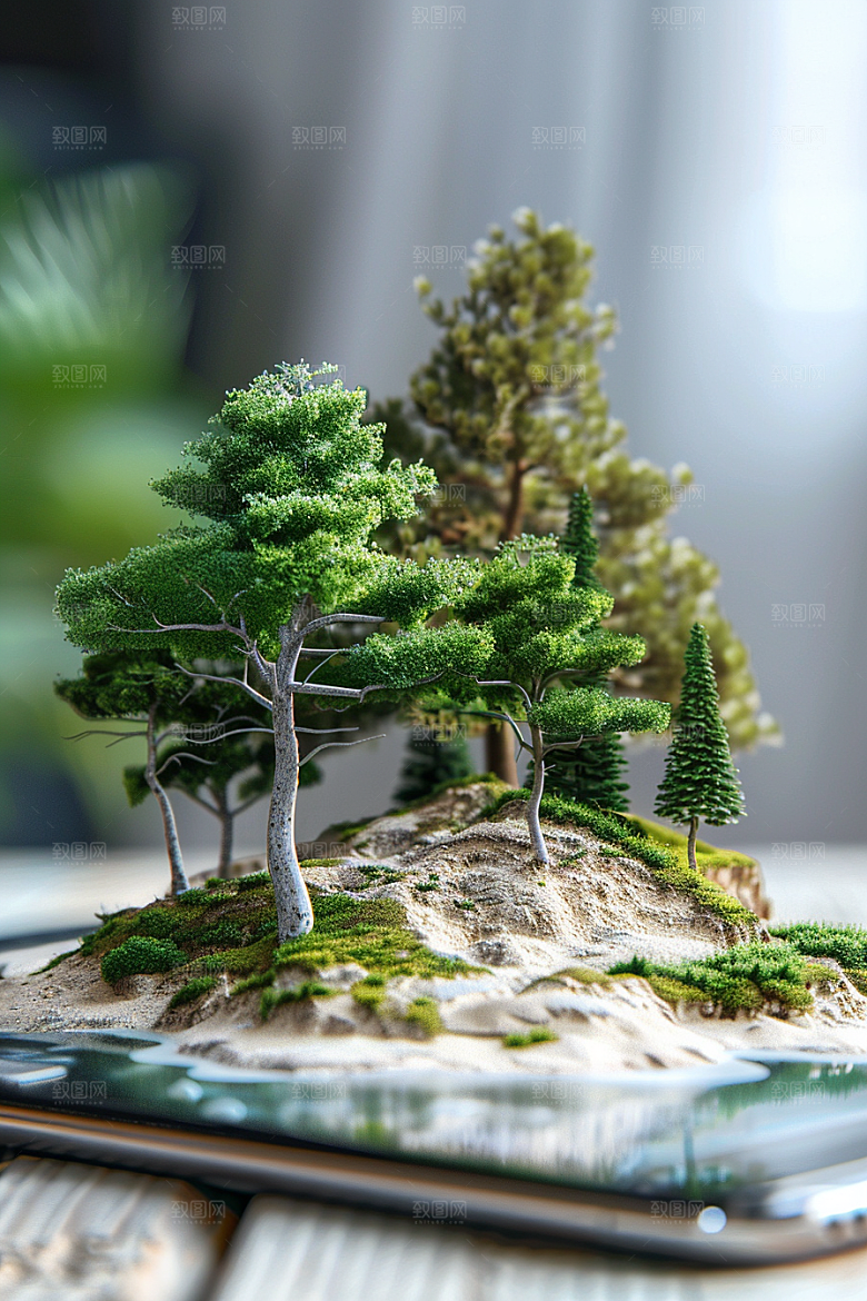 手机VR山水VR技术数码设备模型