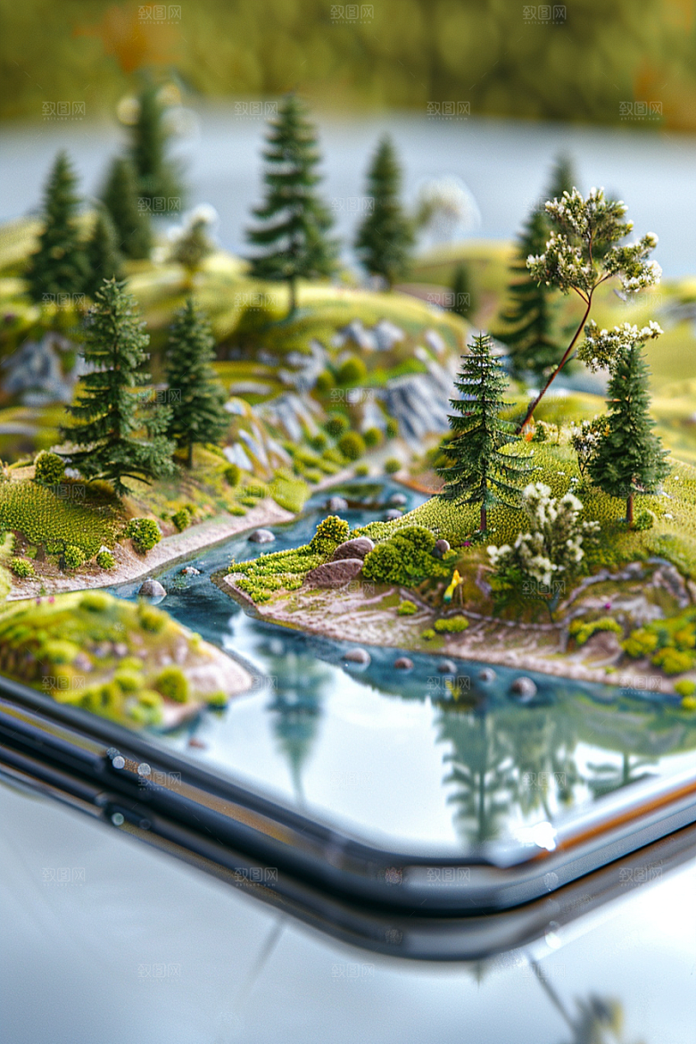 手机VR山水VR技术超现实模型