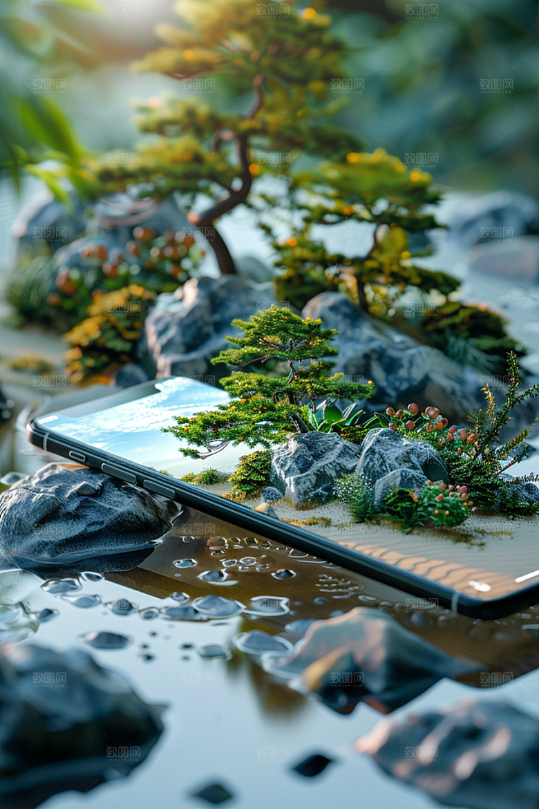 手机VR山水高清虚拟现实模型