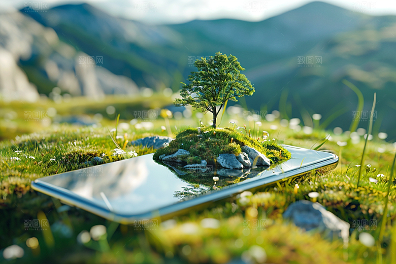 手机VR山水虚拟现实风光模型