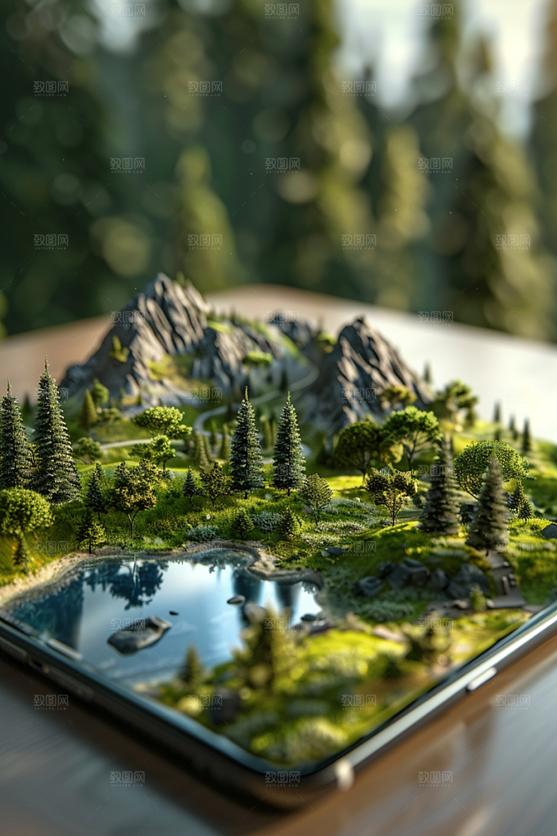 手机VR山水未来VR技术模型