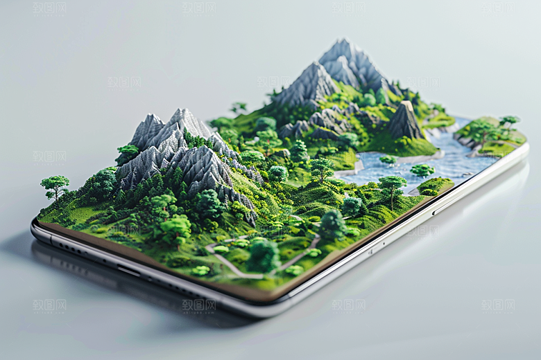 手机VR山水科技虚拟现实模型