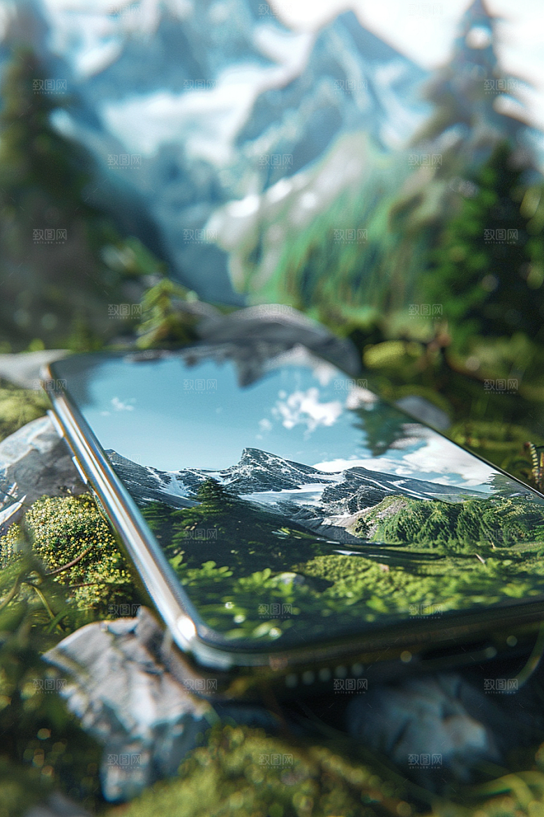 手机VR山水虚拟现实幻想风模型