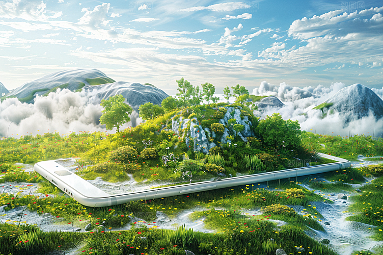 手机VR山水VR技术高清模型