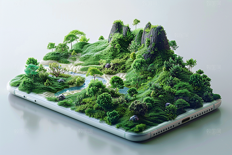 手机VR山水高清幻想风模型