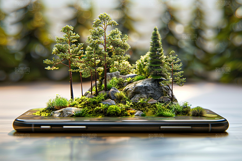 手机VR山水自然风光模型