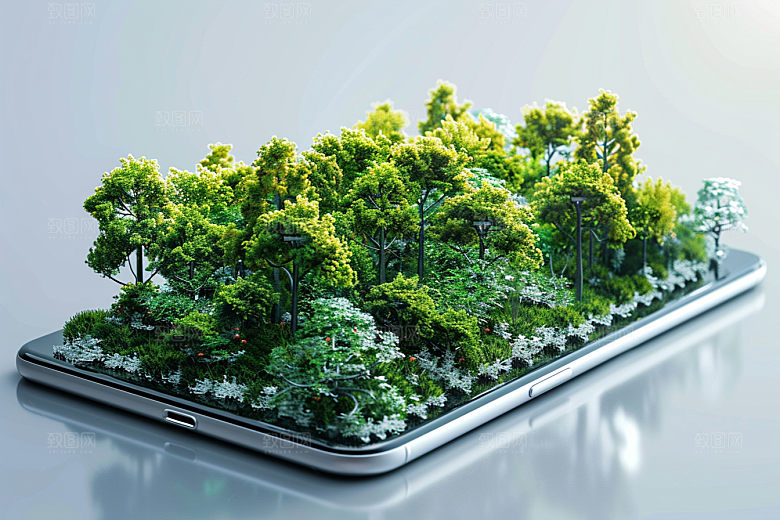 手机VR山水科技自然模型