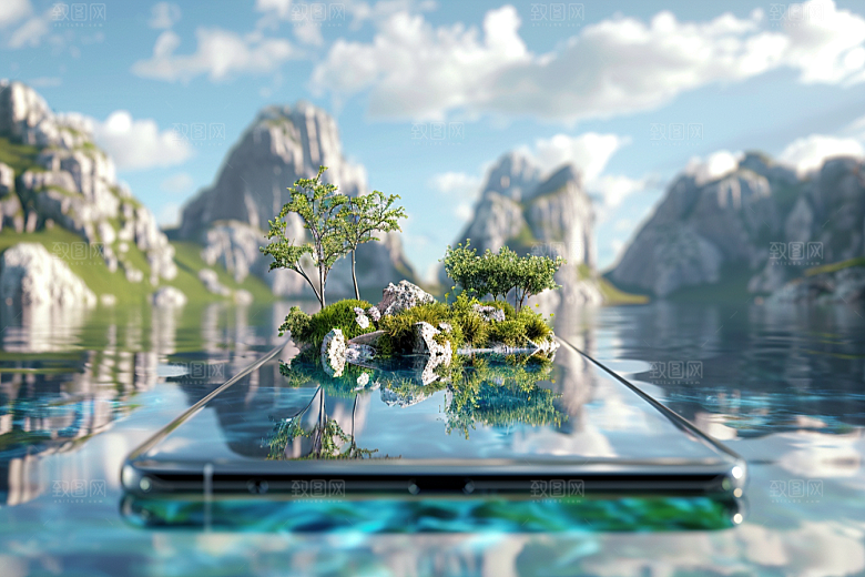 手机VR山水VR技术虚拟现实模型