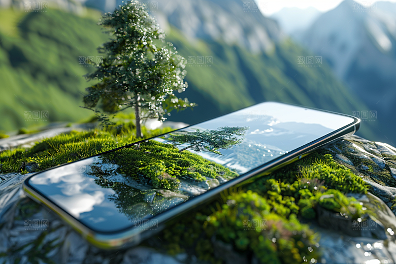 手机VR山水立体虚拟现实模型