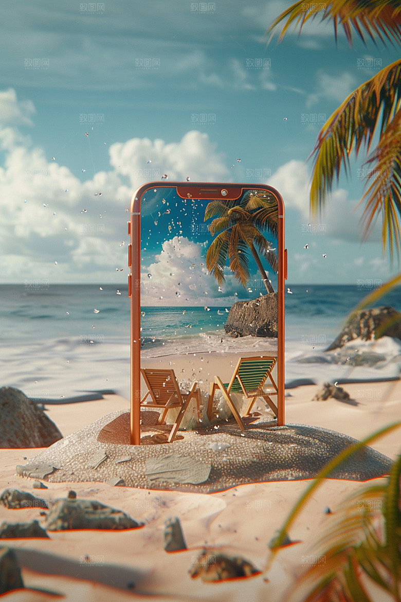 手机VR山水高清自然模型