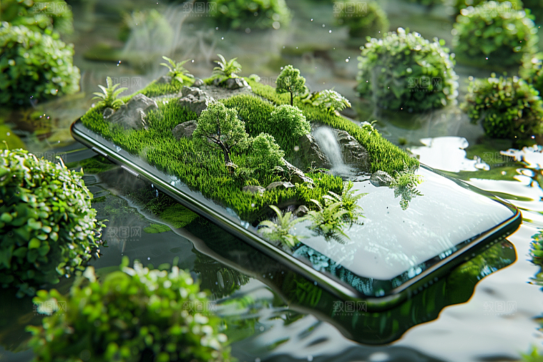 手机VR山水立体风光模型