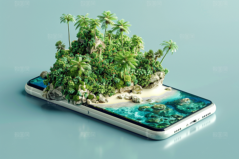 手机VR山水VR技术高清模型