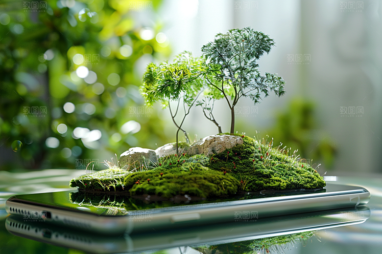手机VR山水3D自然模型