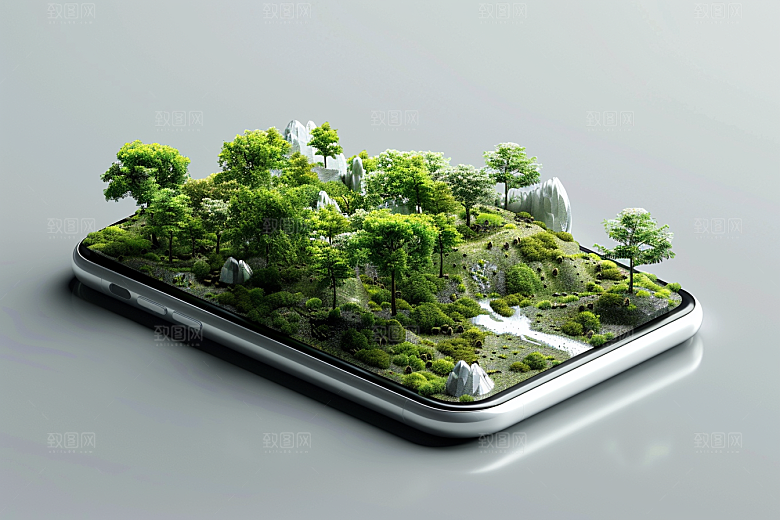 手机VR山水VR技术3D模型