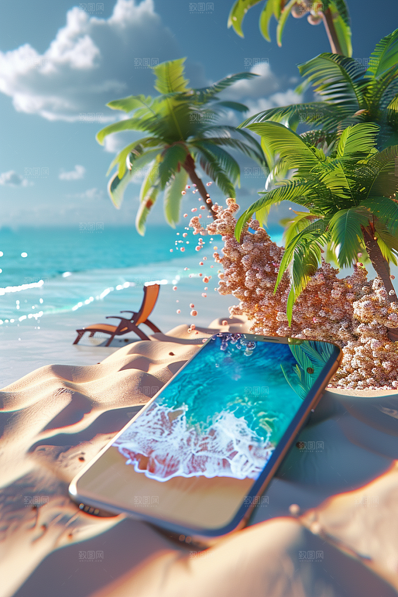 手机VR山水3D虚拟现实模型