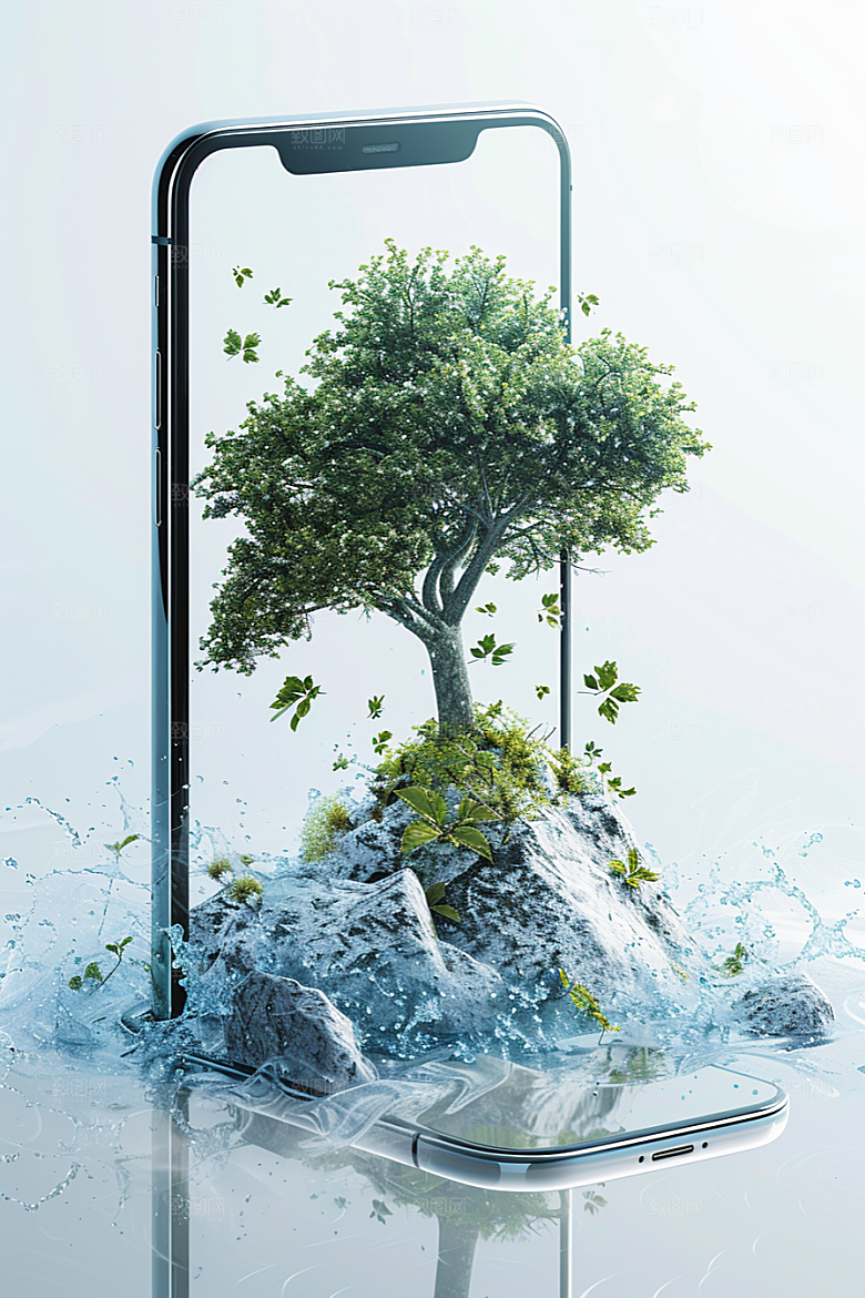 手机VR山水自然风光模型