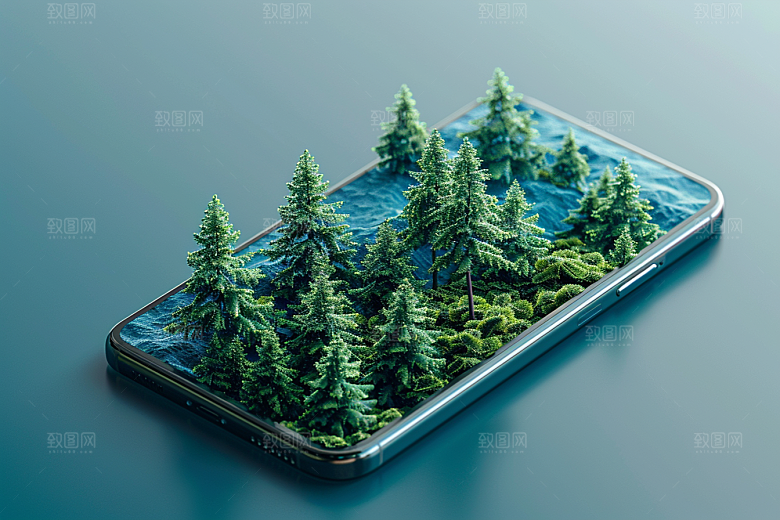 手机VR山水立体高清模型