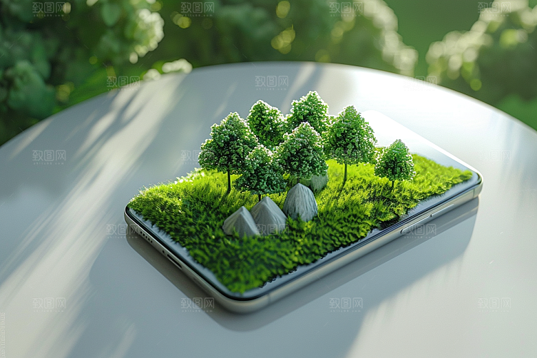手机VR山水元宇宙立体模型