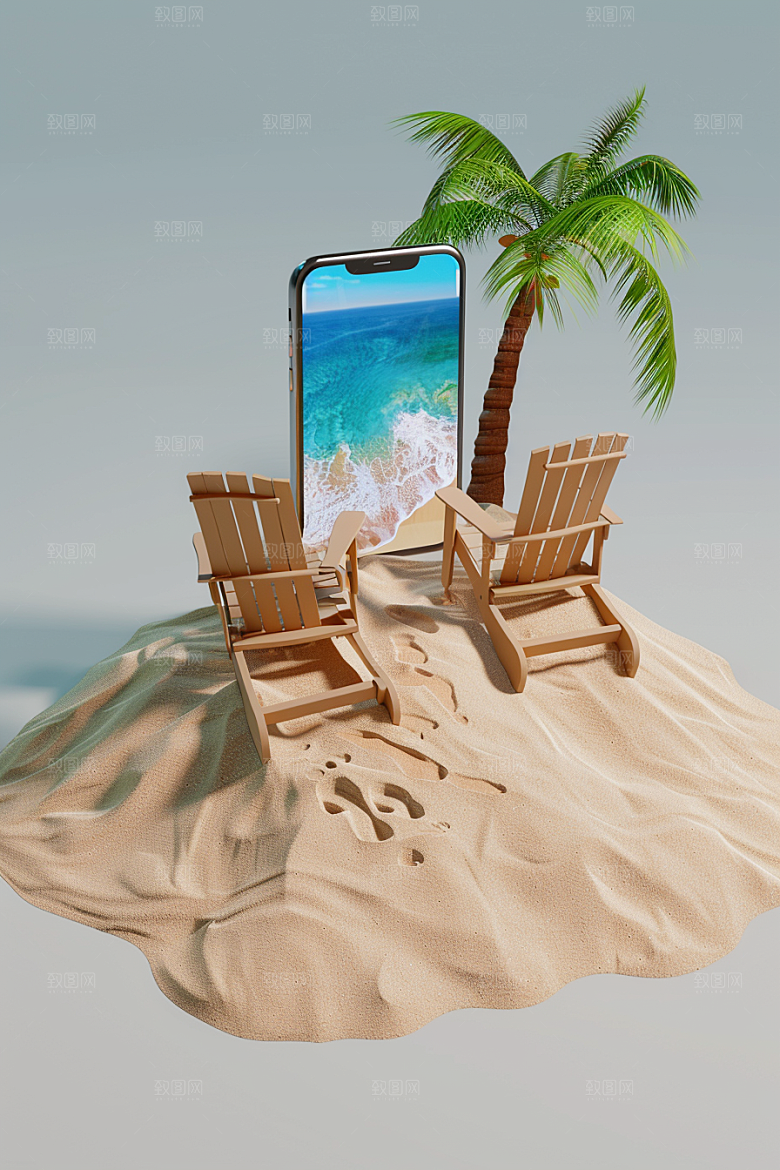 手机VR山水3D虚拟现实模型
