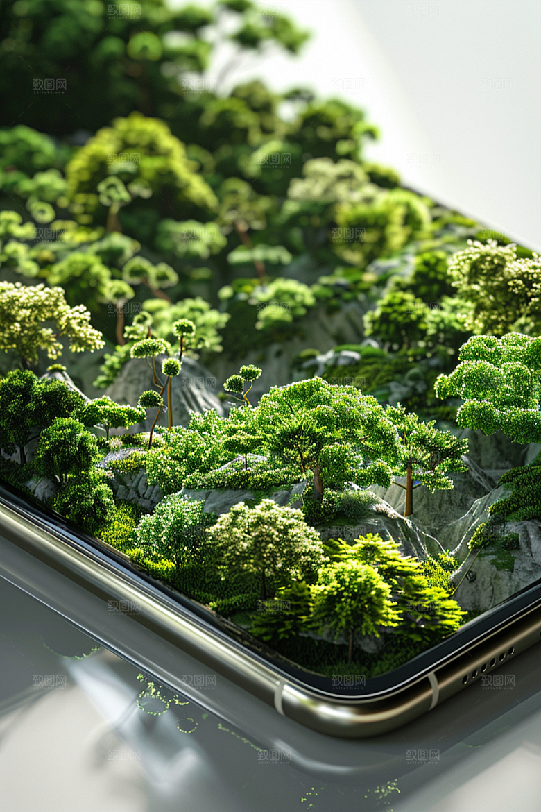 手机VR山水风光幻想风模型
