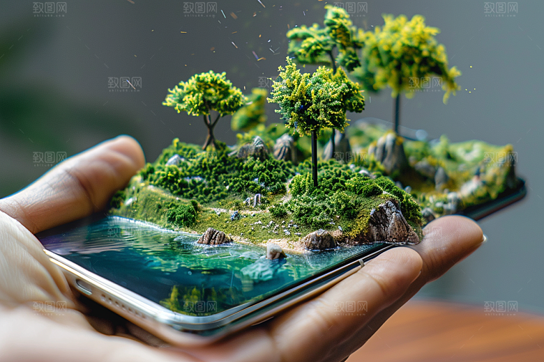 手机VR山水元宇宙VR技术模型