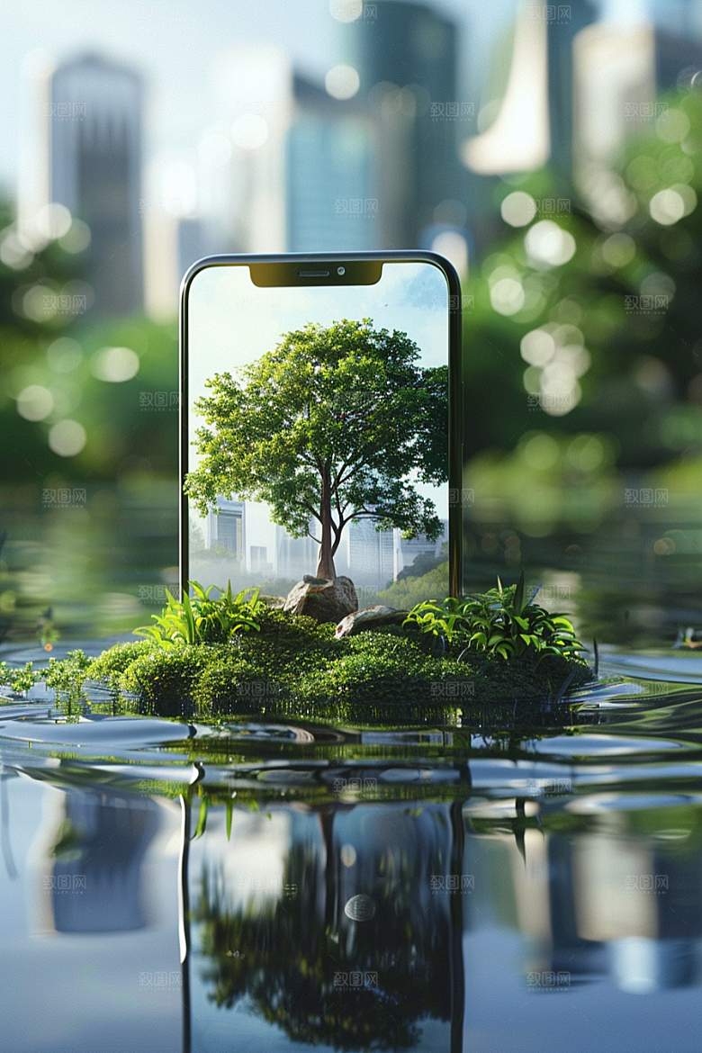 手机VR山水科技数码设备模型