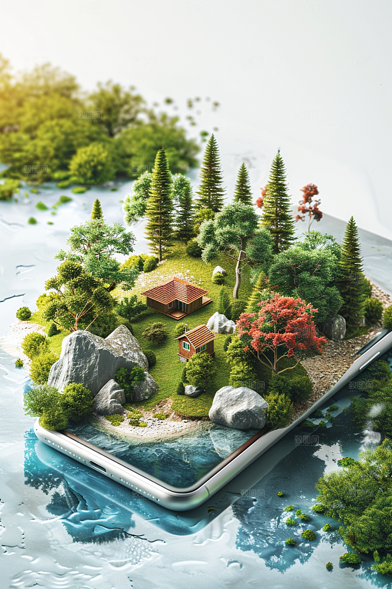 手机VR山水科技虚拟现实模型