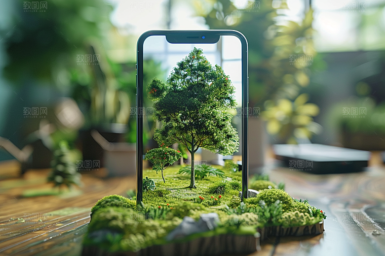 手机VR山水超现实风光模型