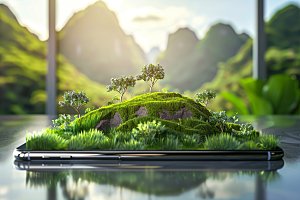 手机VR山水高清自然模型