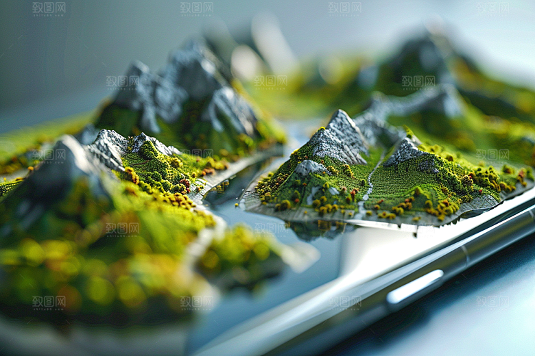 手机VR山水VR技术自然模型