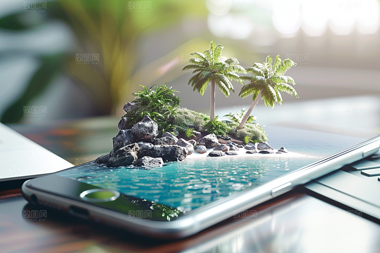 手机VR山水科技高清模型