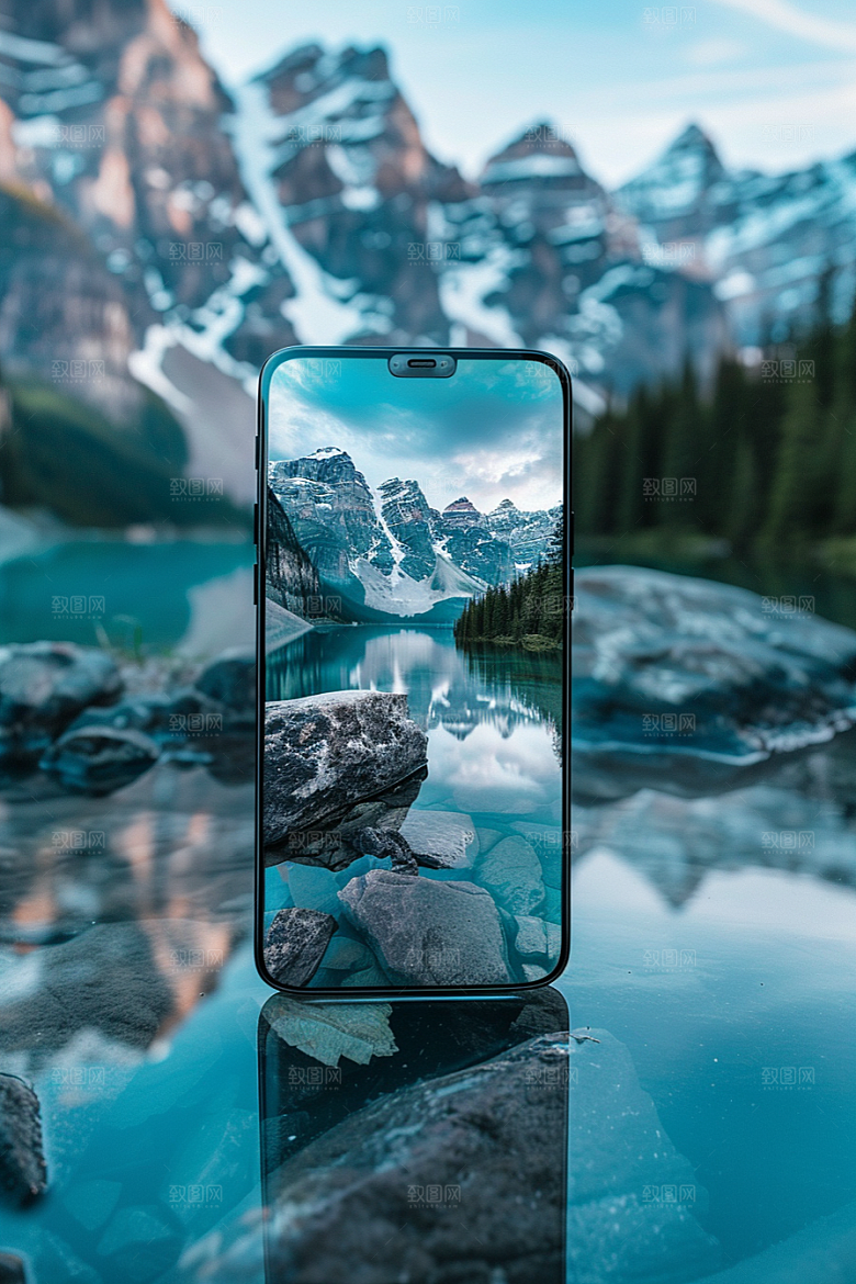 手机VR山水科技自然模型