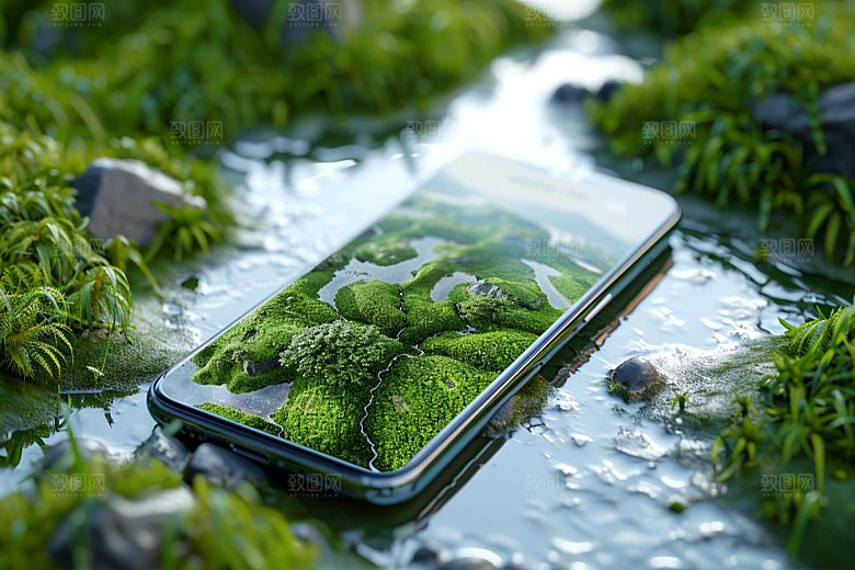手机VR山水数码设备VR技术模型