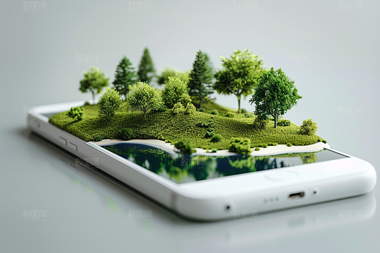 手机VR山水科技自然模型